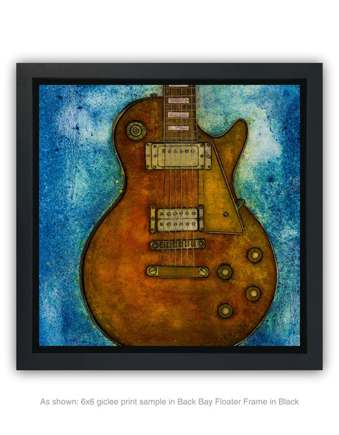 Gibson Les Paul Custom | Framed Giclee Print on Canvas